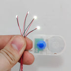 1pc/2pcs/5pcs 3V CR2032 Battery Storage Box With Switch For Adjust Fast/Slow Flash And Constant Bright Mode Without Lights
