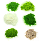 Mixed Model Grass Viscose Powder Green Fake Grass Fairy Garden Miniatures Clay DIY