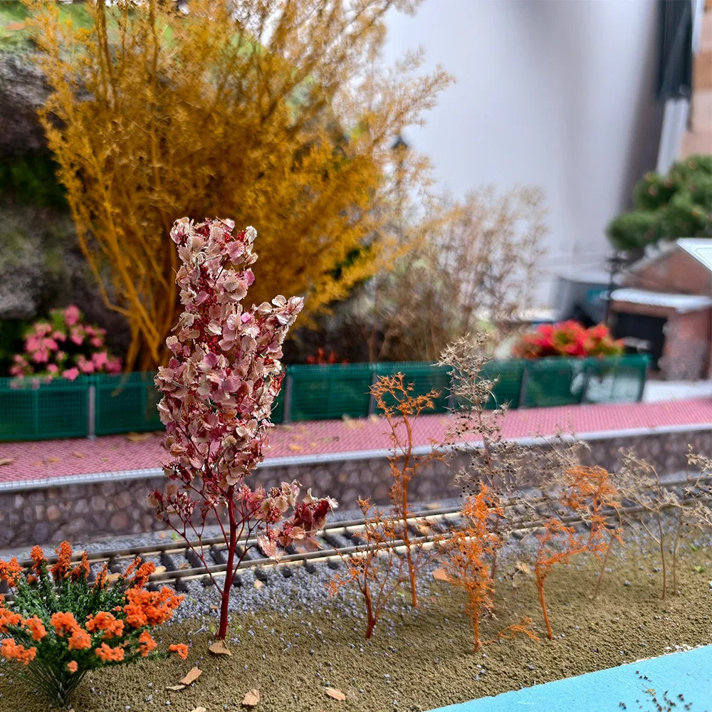 Miniature Spiny Quinoa Simulation Trees Plants for Railway Train Layout/Military Scenery/Wargame/Diy Model Making/Diorama 1Box