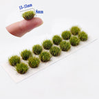 DIY Miniature Colorful Flower Cluster Flower Vegetation Groups Static Grass Tufts for Train LandscapeScenery Military Layout