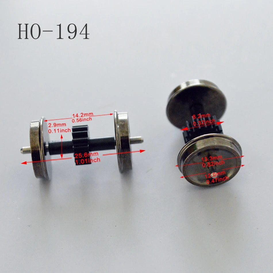 Ho Scale 1:87 Miniature Electric Locomotive Wheels Metal Toys Railway Train Layout Accessories DIY Model Making Kits for Diorama