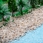 50G HO/N Scale Model Gravel - Realistic Railway & Diorama Terrain Sand, Natural Stone Texture for DIY Miniature Scenery Building
