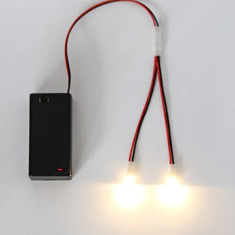 Diy Model Making 3V Miniature Lamp Led Beads 2/4/6 Heads Small Night Light/bulb Toys for Dollhouse Scene Layout/diorama 1Set