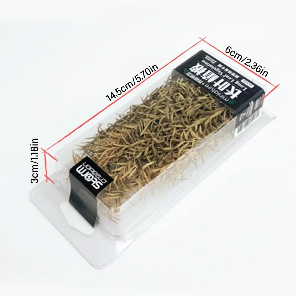 DIY Model Making Miniature Reed Model Long Leaf Grass Cluster Vegetation Toys Military Scene Materials for Diorama 1pc