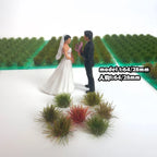 70pcs 5mm Miniature Static Grass Tufts for HO N Scale Model Railway Train Layout Military Wargame Scenarios DIY Diorama Making