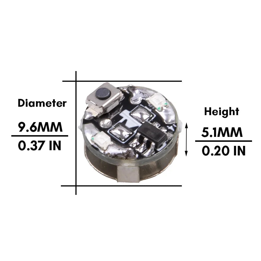 3pcs Double Led Lamp Model Key Button Wireless Light Diy Model Making Toys for Cars/Robots/Decoration/Diorama With Battery