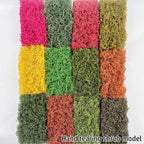 0.79inch Miniature Grass Shrub Bushes Foliage Terrain Vegetation Model Hand Tear Shrubs Landscape DIY Railway/Wargaming Dioramas