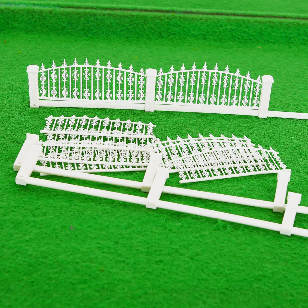 Scale Model 1:100-200 Miniature Yard Railing Garden Fence For Diy Dioramas Garden Ho Train  Railway Scene Layout Material