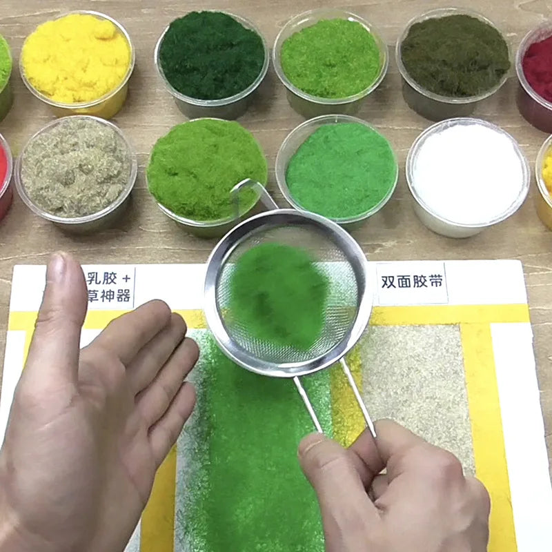 10G Static Grass Model Terrain Simulation Ground Powder Foliage for Railway Train Wargame Landscape Scenery Diorama Accessories