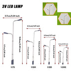 2pcs 3V Miniature LED Lamp Model 1:200-1:75 Street Light for Railway Train Layout/Diy Architecture Building Landscape/Diorama