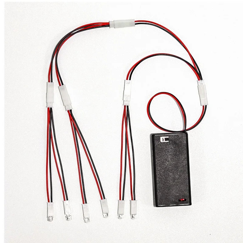 Diy Model Making 3V Miniature Lamp Led Beads 2/4/6 Heads Small Night Light/bulb Toys for Dollhouse Scene Layout/diorama 1Set