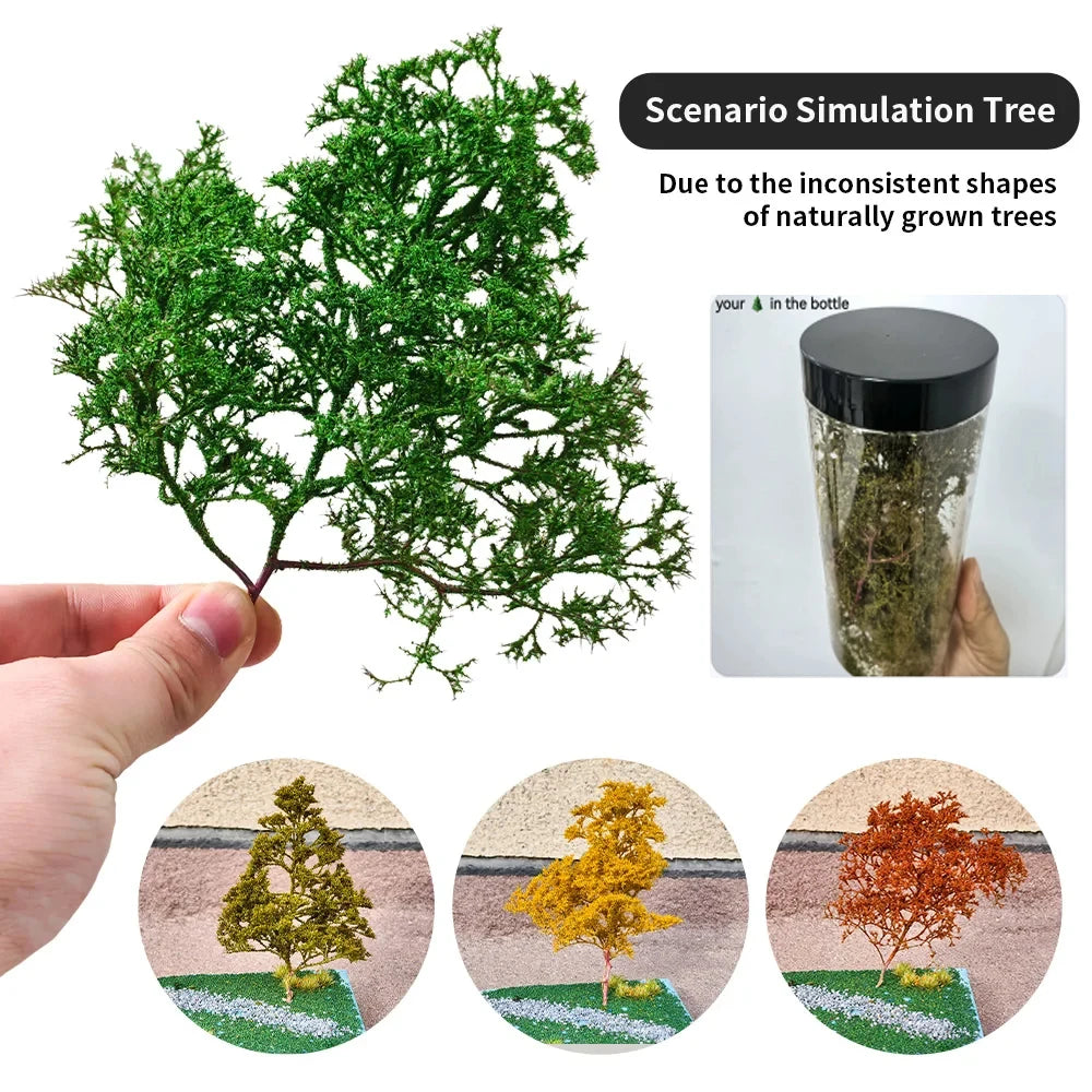 Simulation Seafoam Trees for Diorama & Model Scenery (2PCS) – Realistic Chenopodium Spinosum Trees for Railway, Wargaming & Landscape Models