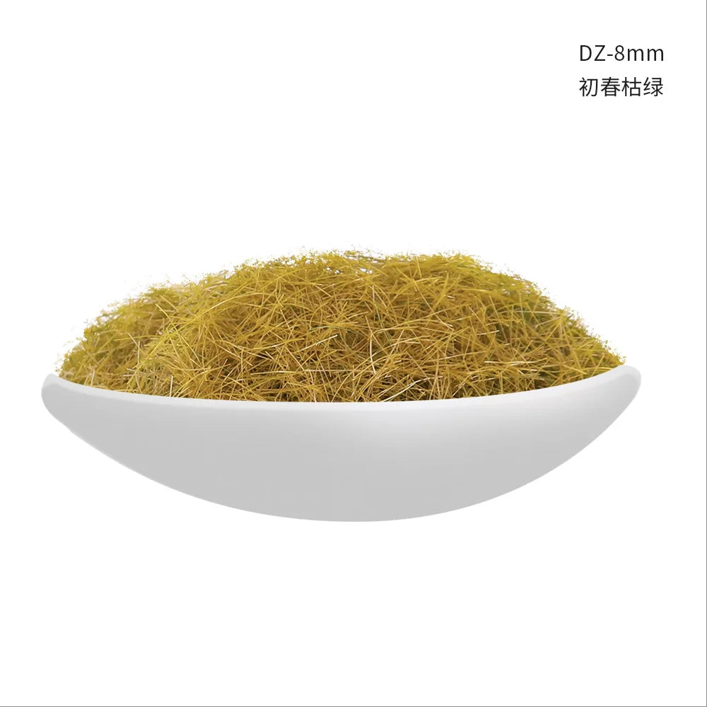 8MM Mini Static Grass Flock Powder  For Railway Artificial Terrain Lawn  Wargame Landscape Scenery Diorama Accessories
