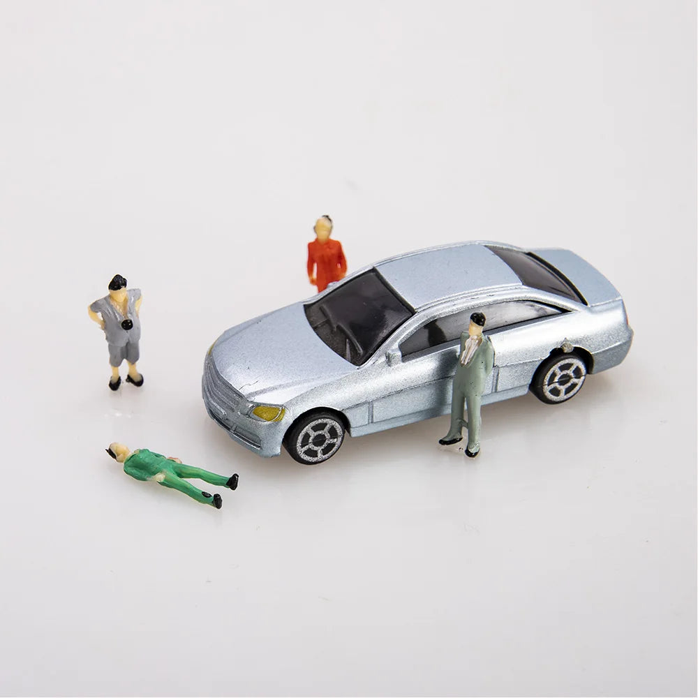 20pcs/50pcs HO 1/87 Scale Model People Street Passengers For Railway Landscape Building Layout