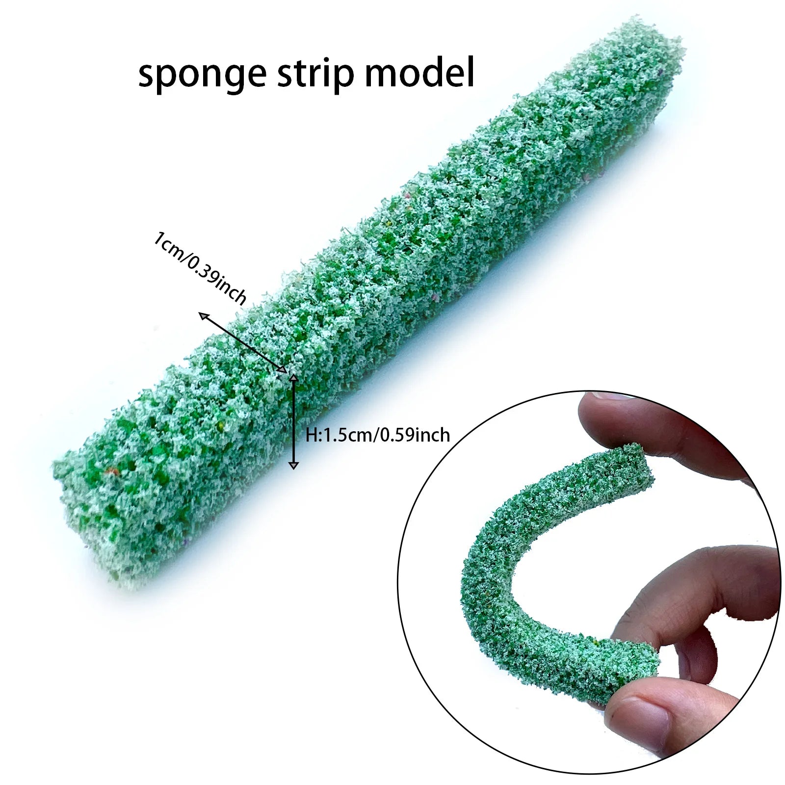 Micro Miniature Shrub Strip Grass Diy Sand Table Miniature Model Kits For Making Outdoor Fence Mini Shrub Strips Green Plants Si