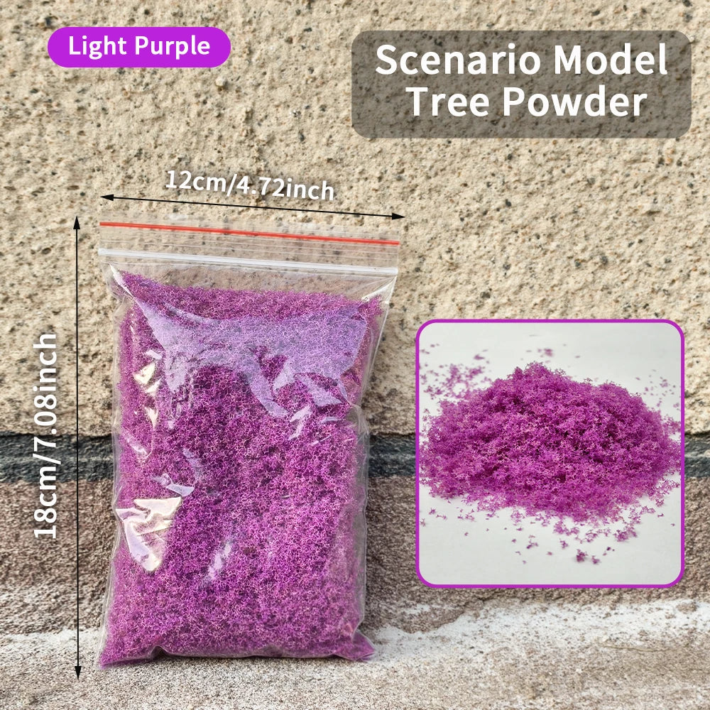 Modeling Articial Tree Powder Tree Foliage for Model Making Trees/Diy Crafts/Micro Landscape/Garden Decoration/Diorama 30g /bag