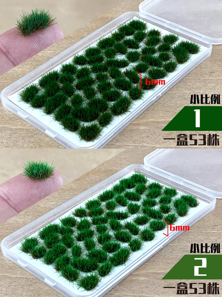 Miniature Grass Tufts Model Military Scene Materials Railway Train Layout Architecture Building Landscape or Diy Model Making