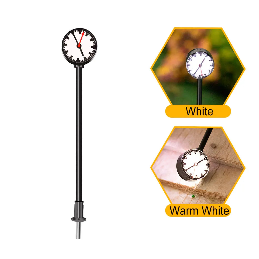 2pcs 3V Miniature Led Lighting Model Railway HO  N Scale Lights Lit Platform Clock Lamp Train Station Layout