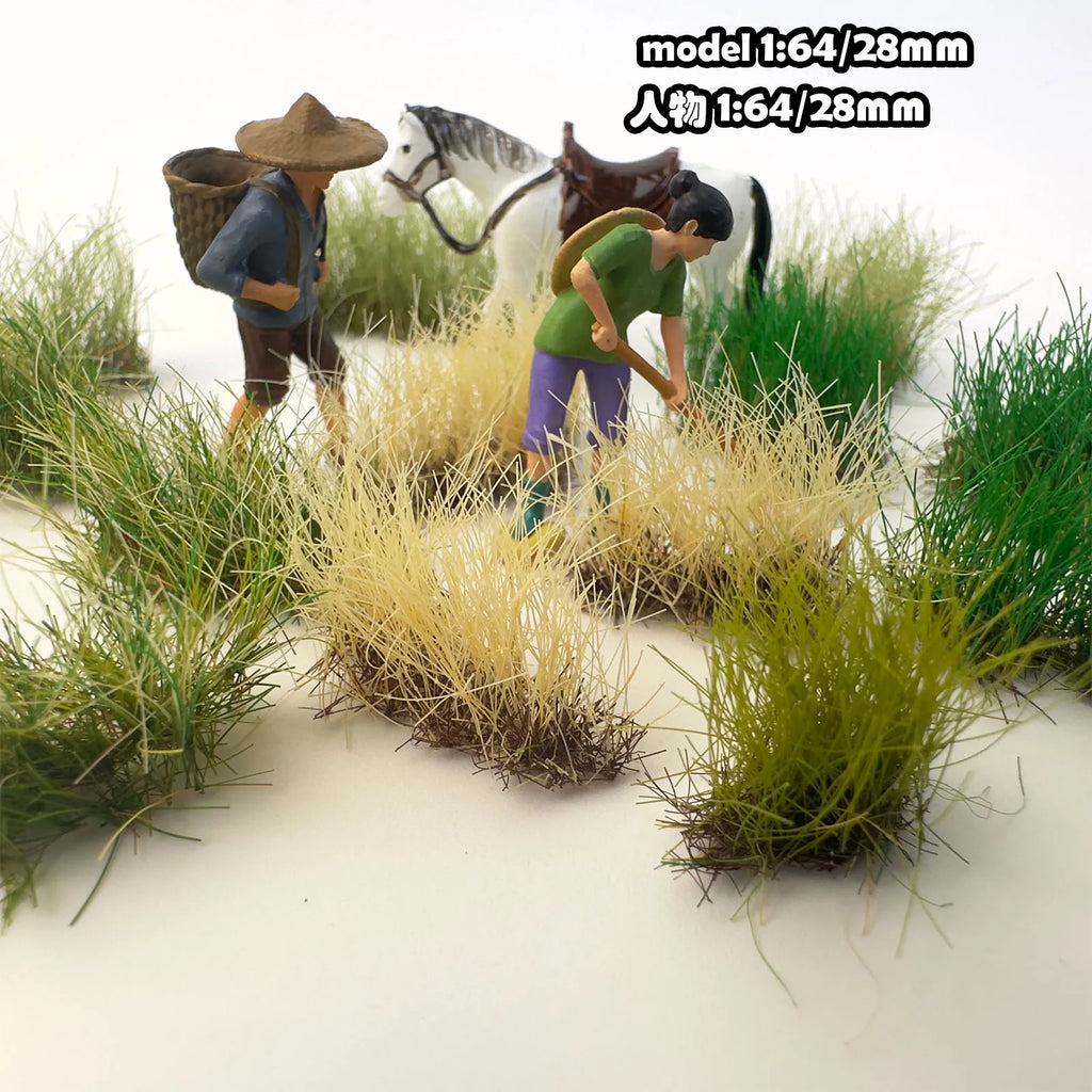 Height 16mm Diy Model Making Hand-Torn Flower Tufts Static Grass Needle Military Model Material Diorama Kits for Train Scenes