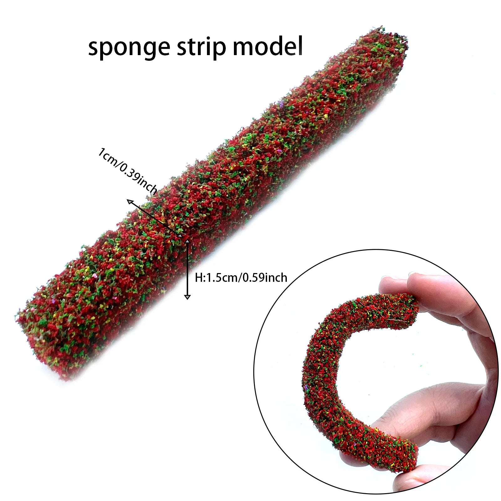 Micro Miniature Shrub Strip Grass Diy Sand Table Miniature Model Kits For Making Outdoor Fence Mini Shrub Strips Green Plants Si