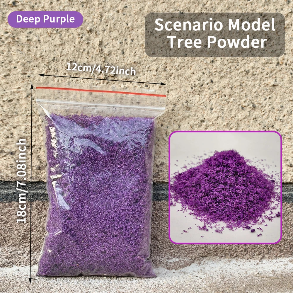 Modeling Articial Tree Powder Tree Foliage for Model Making Trees/Diy Crafts/Micro Landscape/Garden Decoration/Diorama 30g /bag