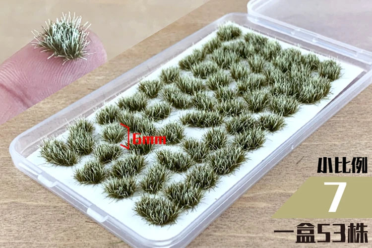 Miniature Grass Tufts Model Military Scene Materials Railway Train Layout Architecture Building Landscape or Diy Model Making