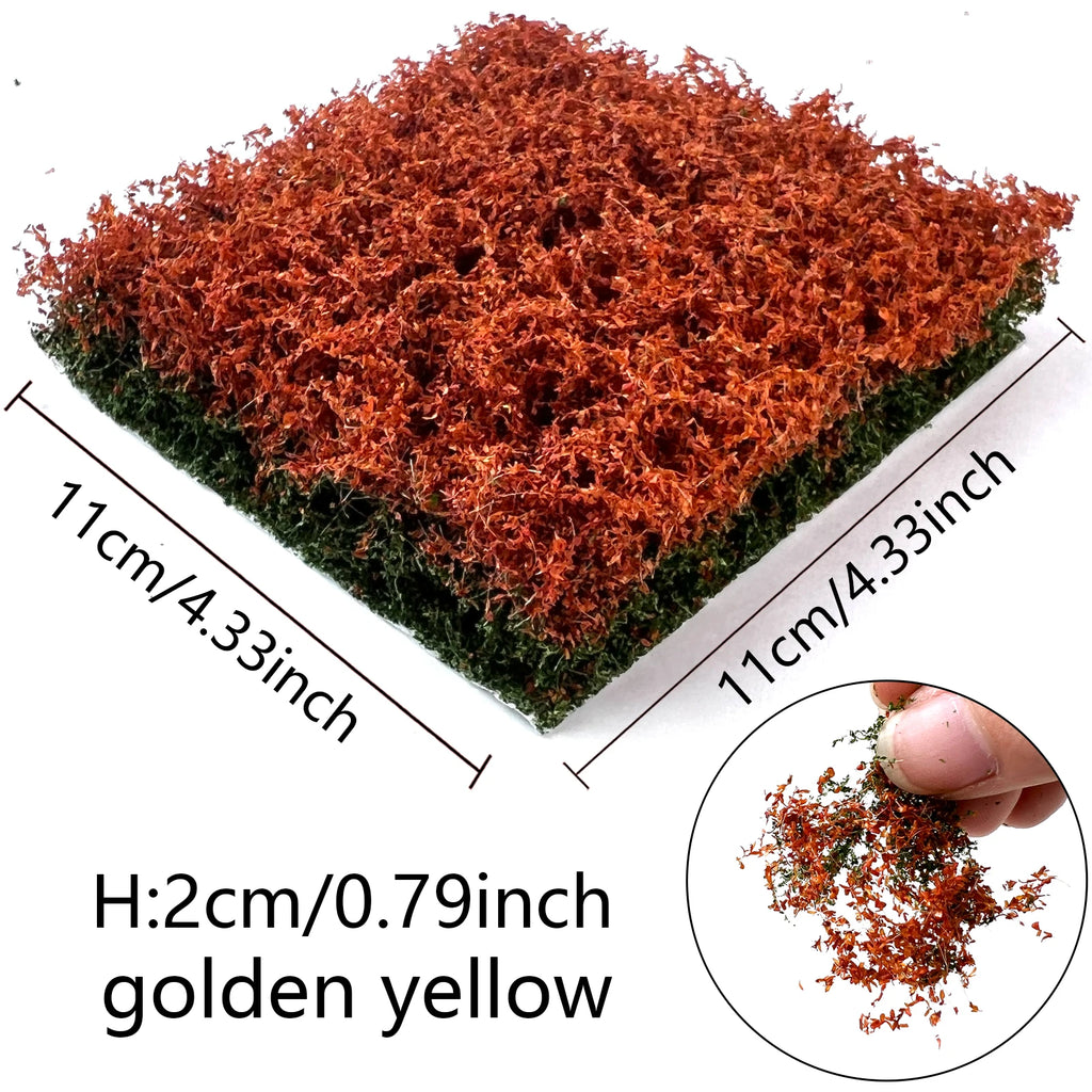2CM Miniature Bushes Hand-Tearabled Realistic Shrubs for DIY Model Making Scenery, Railway Train Layouts, Wargame & Diorama 1Box