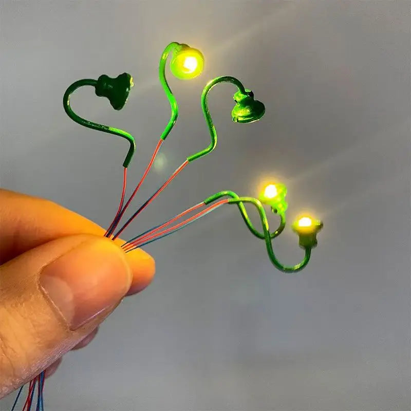 3V Led Miniature Wall Lamp Model Light Toys for Architecture Building Layout/railway Landscape Indoor/outdoor Diorama 1Pc/5Pcs