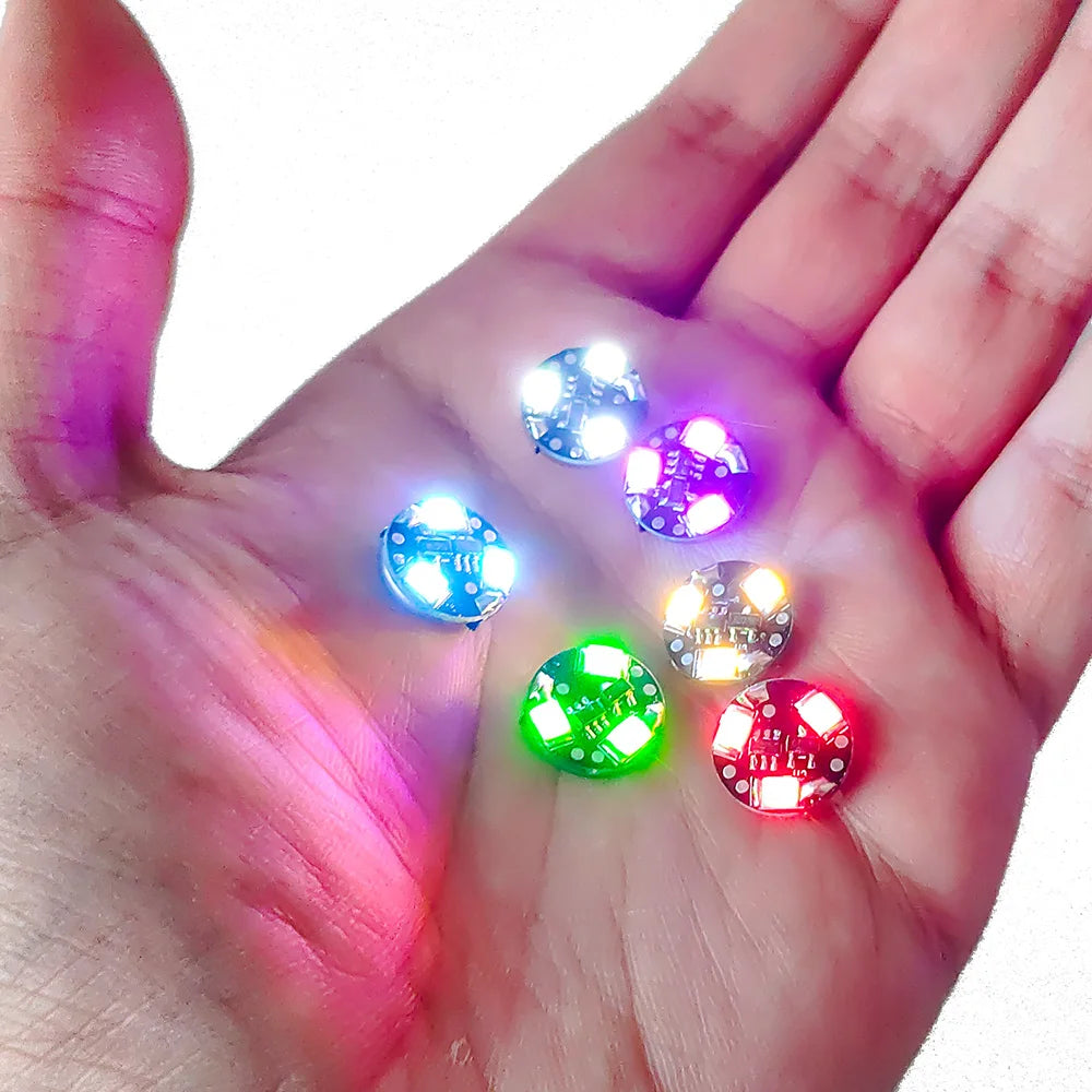 5pcs DIY Model Making 3-LED Magnetic Controlled Light Plus 1pc Free Magnet Switch Model with Added Lights Suitable for Robots