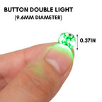 3pcs Double Led Lamp Model Key Button Wireless Light Diy Model Making Toys for Cars/Robots/Decoration/Diorama With Battery