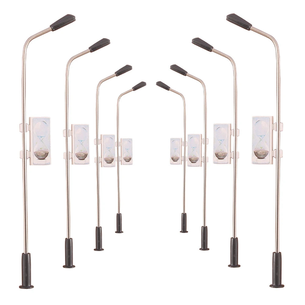 10pcs 3V Miniature Led Lamp Model Metal Billboard Light for 1/200-1/75 Railway Train Layout/Diy Sandtable Landscape/Diorama