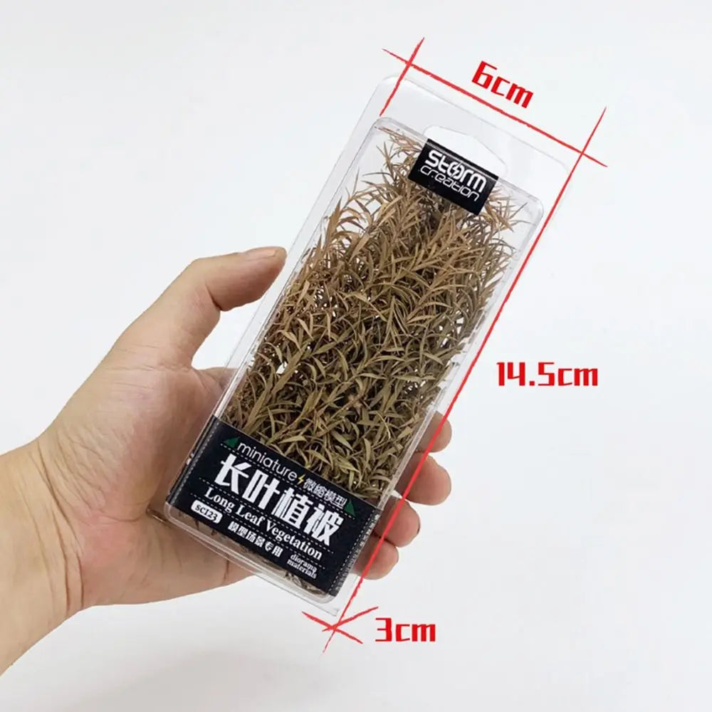 DIY Model Making Miniature Reed Model Long Leaf Grass Cluster Vegetation Toys Military Scene Materials for Diorama 1pc