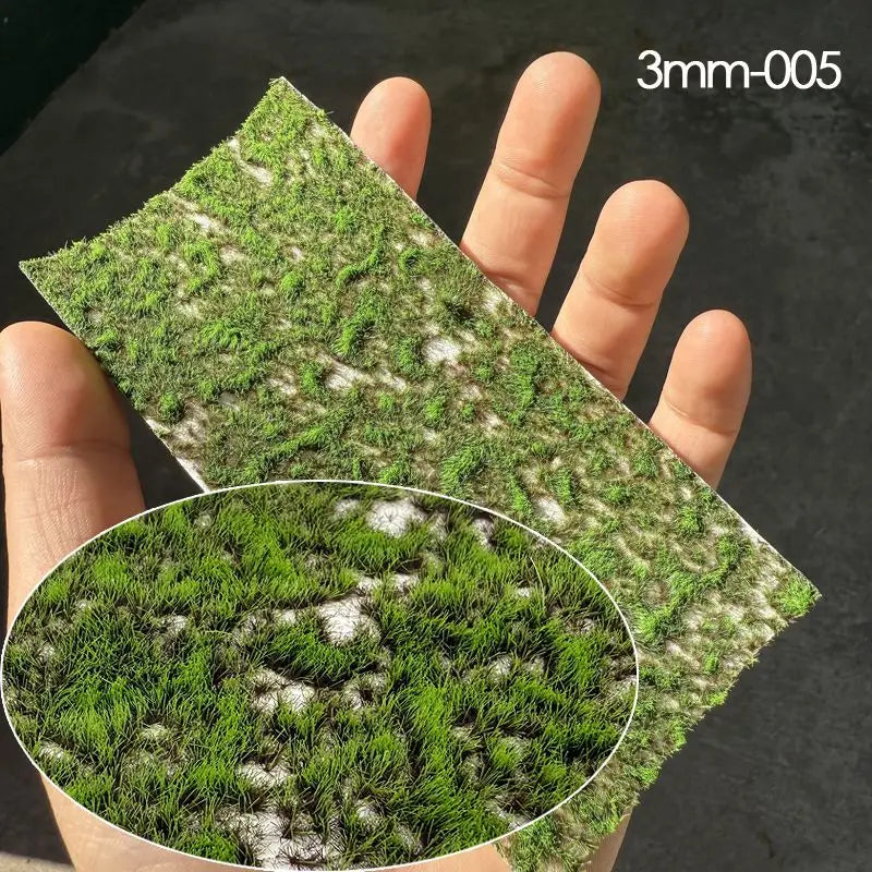 3mm Miniature Static Grass Tufts Cluster, for DIY Model Making, Railway Scene, Wargame, Sand Table Layout, Diorama, Decoration