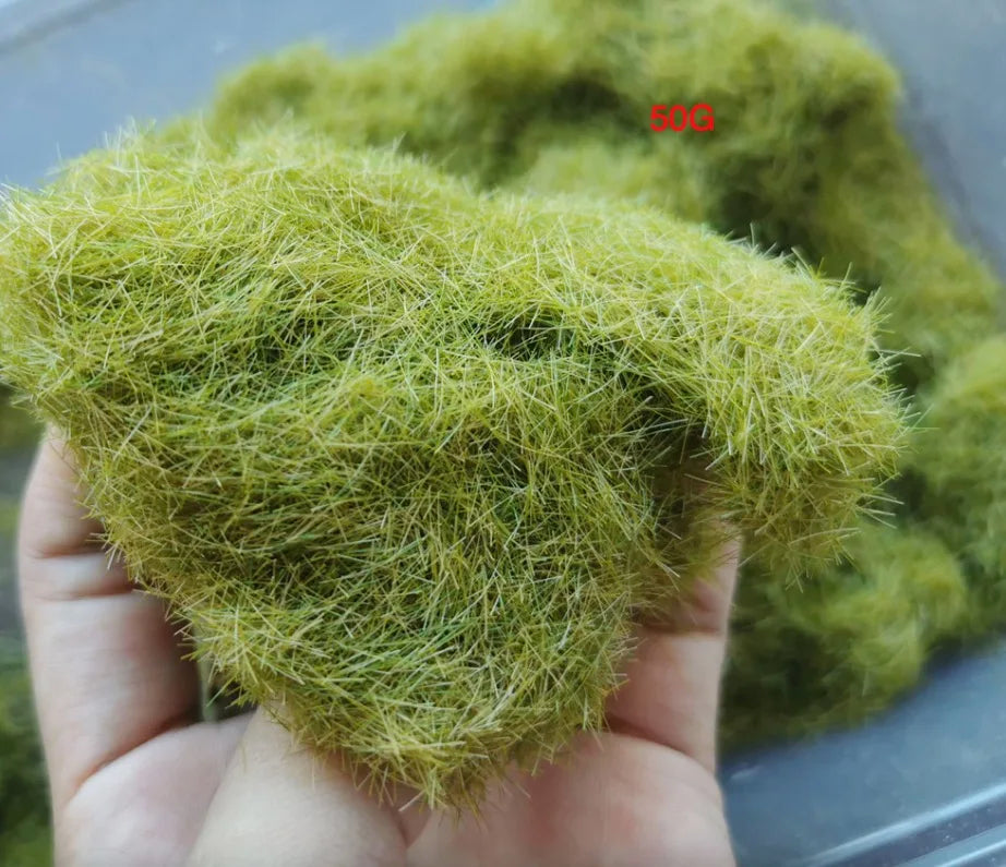 8MM Mini Static Grass Flock Powder  For Railway Artificial Terrain Lawn  Wargame Landscape Scenery Diorama Accessories