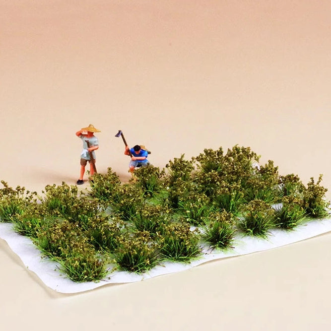 HO N Scale Miniature Flower Cluster Grass Plant Toys Diy Model Making Military Scenery Wargame Railway Train Layout for Diorama