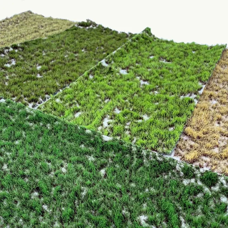 3mm Miniature Static Grass Tufts Cluster, for DIY Model Making, Railway Scene, Wargame, Sand Table Layout, Diorama, Decoration