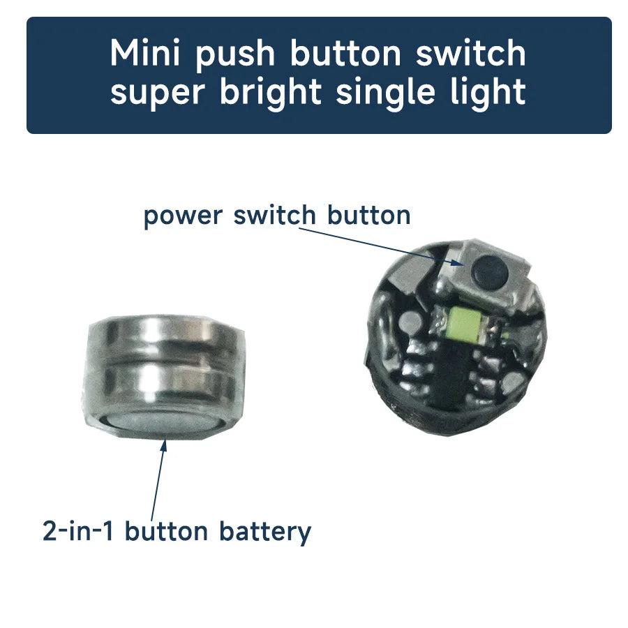 3pcs New Arrivals Mini Led Lamp Touch Style Model Light Toys for DIY Model Making for Robots/Cars with Batteries