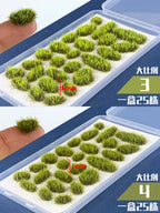 Miniature Grass Tufts Model Military Scene Materials Railway Train Layout Architecture Building Landscape or Diy Model Making