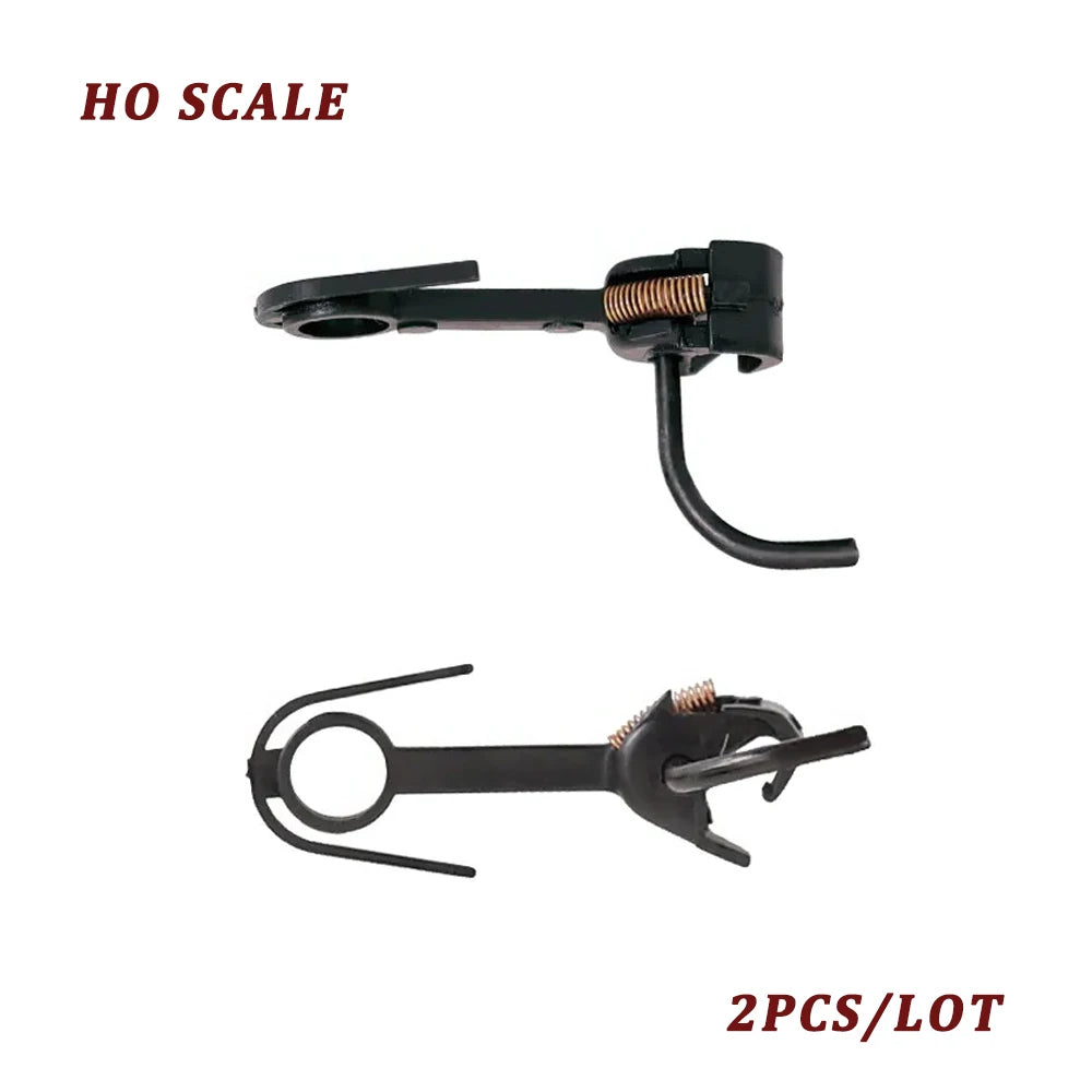 2Pcs Ho Railway Train Hook 1:87 Scale Universal Model Train Hook Coupling for DiyTrain Connection Railway Models Building Layout