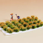 HO N Scale Miniature Flower Cluster Grass Plant Toys Diy Model Making Military Scenery Wargame Railway Train Layout for Diorama