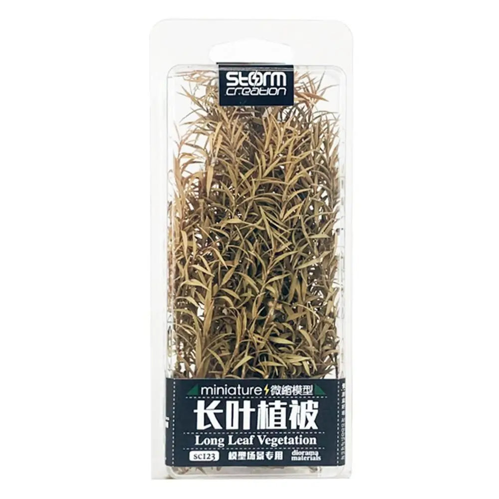 DIY Model Making Miniature Reed Model Long Leaf Grass Cluster Vegetation Toys Military Scene Materials for Diorama 1pc