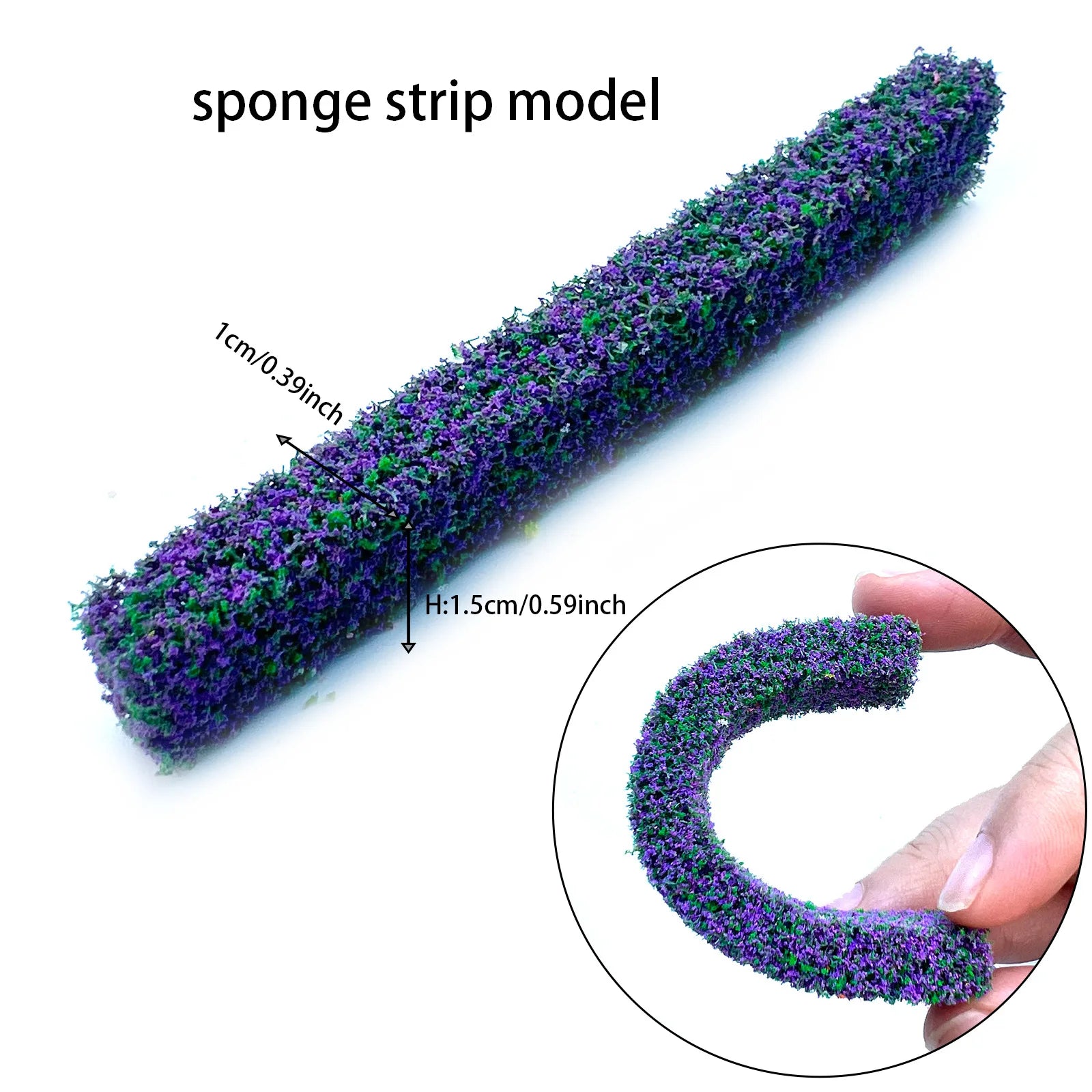 Micro Miniature Shrub Strip Grass Diy Sand Table Miniature Model Kits For Making Outdoor Fence Mini Shrub Strips Green Plants Si