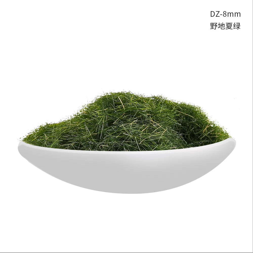 8MM Mini Static Grass Flock Powder  For Railway Artificial Terrain Lawn  Wargame Landscape Scenery Diorama Accessories