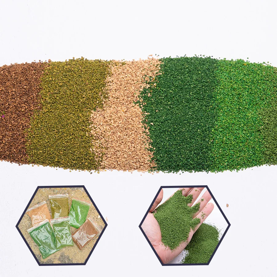 60G Simulated Terrain Vegetation Making Trees Materials for HO  N OO Railway Train Layout/Military Wargame Scenery/Diorama