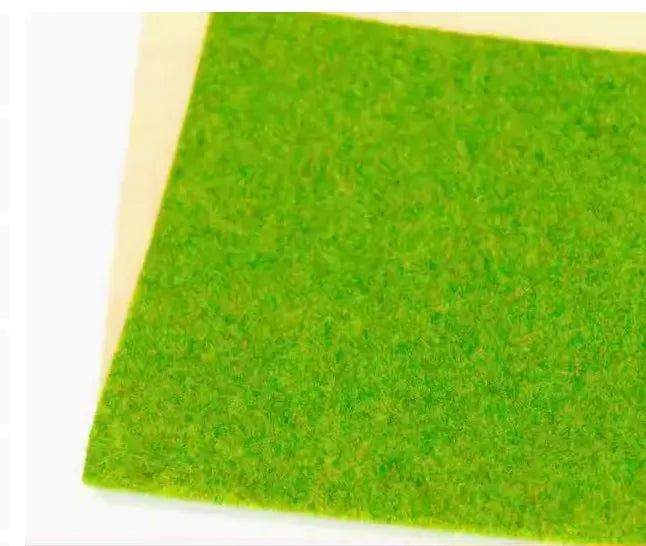 Scale Model Landscape Grass Mat  HO N Scale for Model Train Paper Scenery Layout Lawn Diorama Accessories