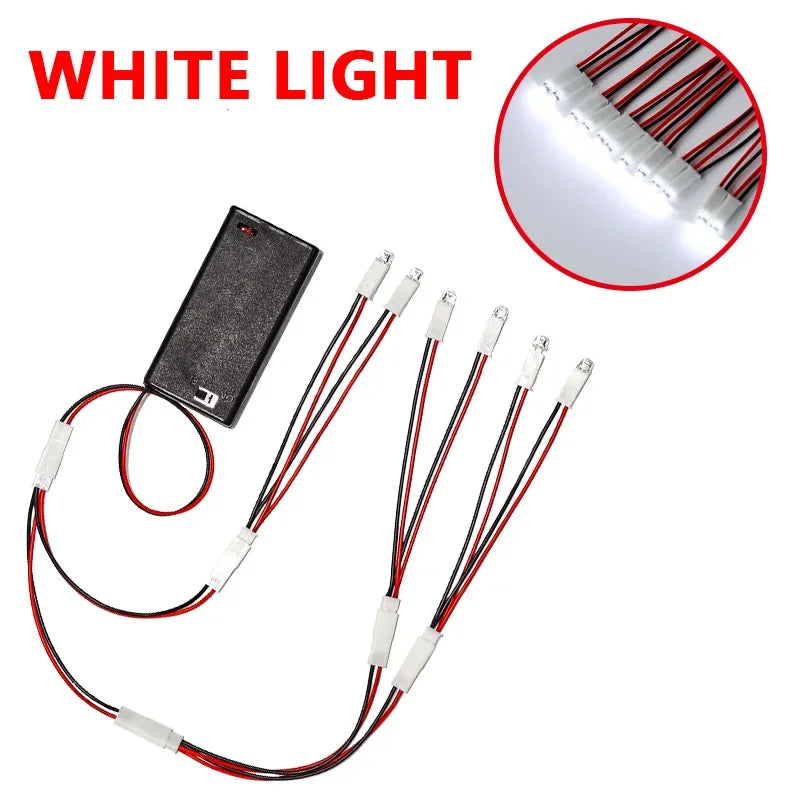 Diy Model Making 3V Miniature Lamp Led Beads 2/4/6 Heads Small Night Light/bulb Toys for Dollhouse Scene Layout/diorama 1Set