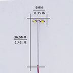 10pcs 1:500 Railway Train Lamp Model 3V Led Double-head Metal Light warmwhite Architecture Building Layout for Diorama