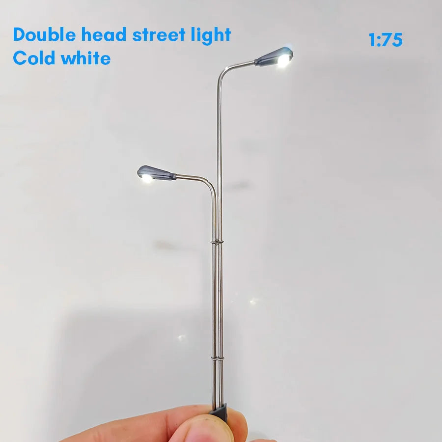 2pcs 3V Miniature LED Lamp Model 1:200-1:75 Street Light for Railway Train Layout/Diy Architecture Building Landscape/Diorama