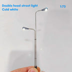 2pcs 3V Miniature LED Lamp Model 1:200-1:75 Street Light for Railway Train Layout/Diy Architecture Building Landscape/Diorama