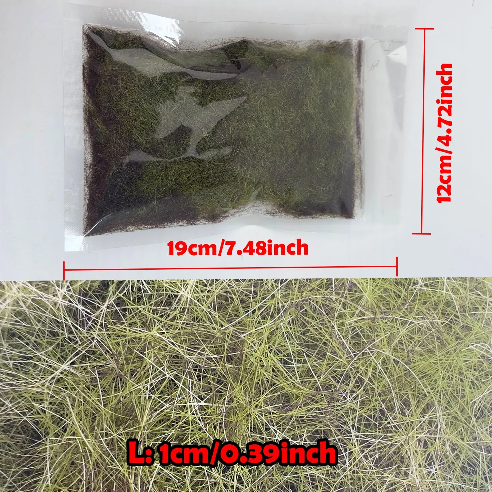 8MM Mini Static Grass Flock Powder  For Railway Artificial Terrain Lawn  Wargame Landscape Scenery Diorama Accessories